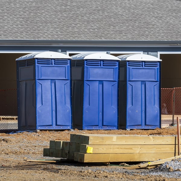 how often are the portable toilets cleaned and serviced during a rental period in Santa Venetia